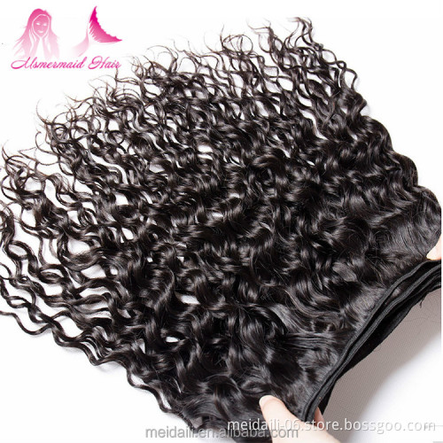 natural color raw unprocessed virgin peruvian hair weave big curly water wave human hair extension in dubai
